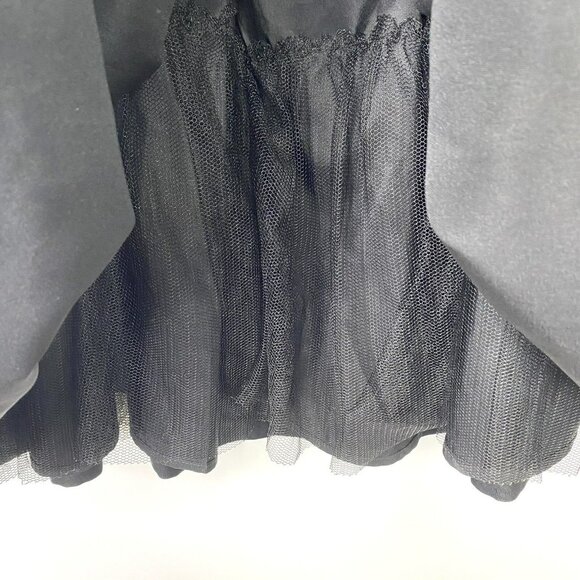 Forever 21+ Plus Skirt Women Size 0X Black A-Line Tulle Lined Knee Length Party - Picture 2 of 4